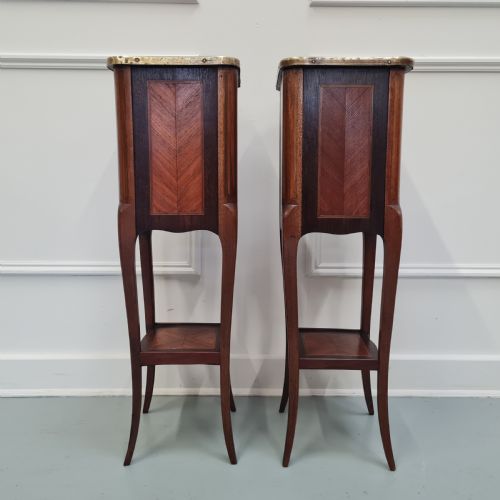 FRENCH KINGWOOD BEDSIDE CABINETS C1930 - ADDITIONAL PHOTO 6