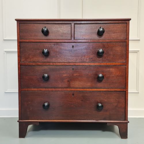 Late Georgian Primitive Oak Chest C1820