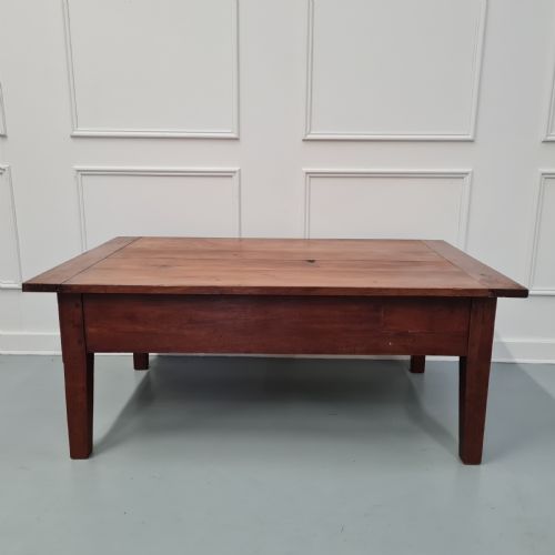 ANTIQUE CHERRY WOOD COFFEE TABLE C1840 - ADDITIONAL PHOTO 4