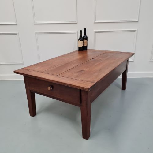 ANTIQUE CHERRY WOOD COFFEE TABLE C1840 - ADDITIONAL PHOTO 6