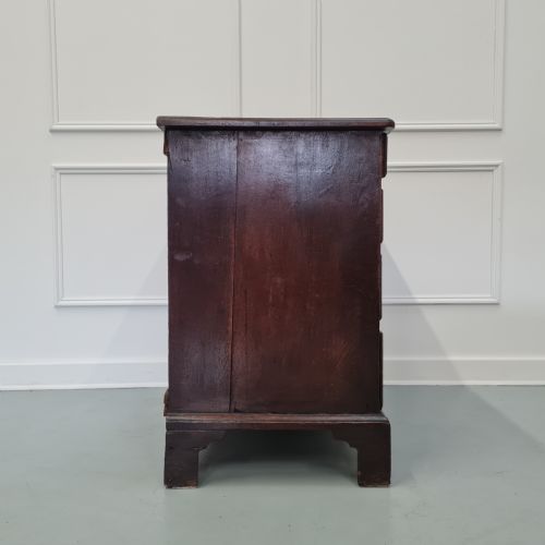 RARE SMALL OAK GEORGIAN CHEST OF DRAWERS C1760 - ADDITIONAL PHOTO 6