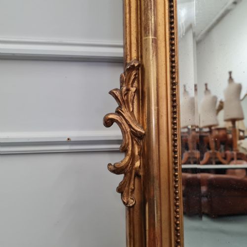 ANTIQUE FRENCH GILDED MIRROR C1890 - ADDITIONAL PHOTO 8