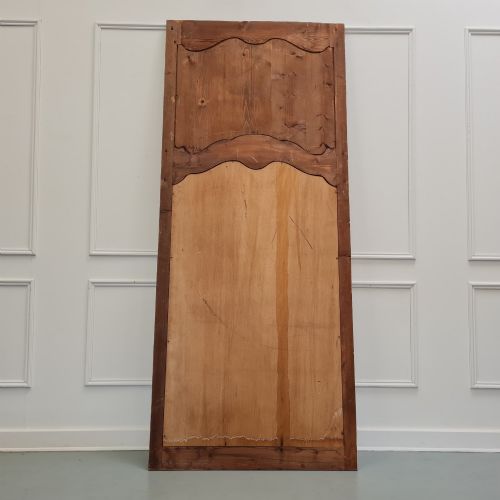 LARGE ANTIQUE TRUMEAU PAINTED MIRROR C1900 - ADDITIONAL PHOTO 3