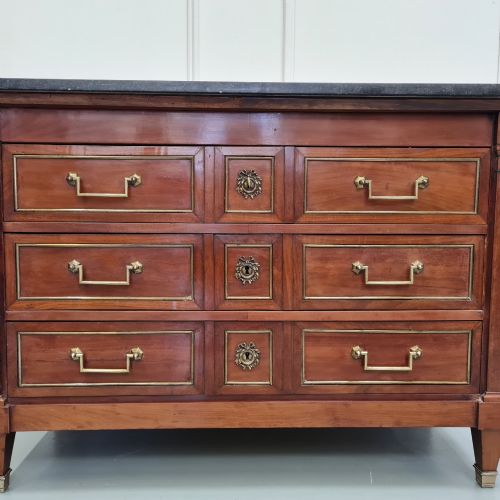 ANTIQUE FRENCH EMPIRE MAHOGANY COMMODE C1820 - ADDITIONAL PHOTO 6
