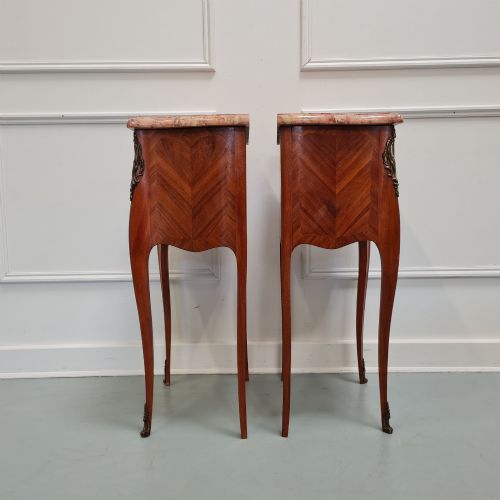 PAIR OF FRENCH BEDSIDE TABLES C1930 - ADDITIONAL PHOTO 3