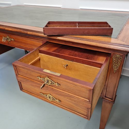 LARGE EMPIRE STYLE ANTIQUE DESK C1920 - ADDITIONAL PHOTO 5