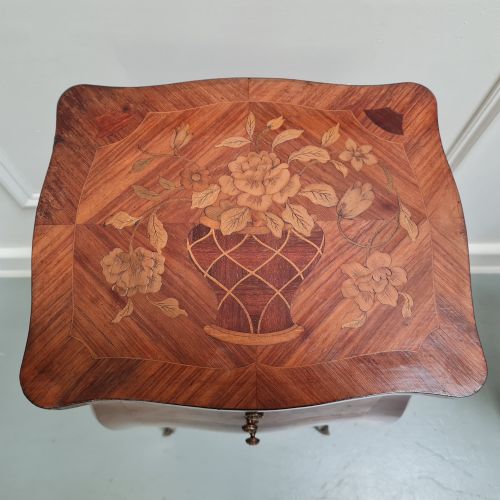 QUALITY FRENCH KINGWOOD BEDSIDE TABLES C1930 - ADDITIONAL PHOTO 8