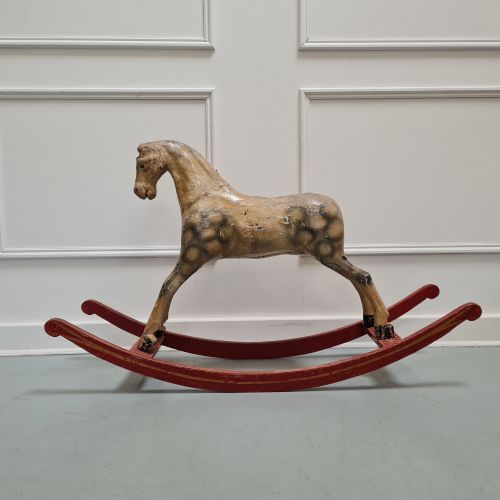 Small Antique French Decorative Rocking Horse C1900