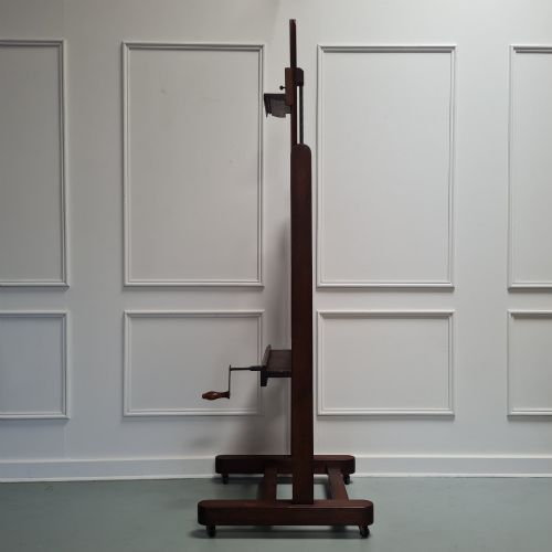 ANTIQUE FRENCH OAK WINDER EASEL C1930 - ADDITIONAL PHOTO 3