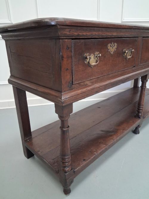 18TH CENTURY GEORGIAN OAK DRESSER BASE - ADDITIONAL PHOTO 6
