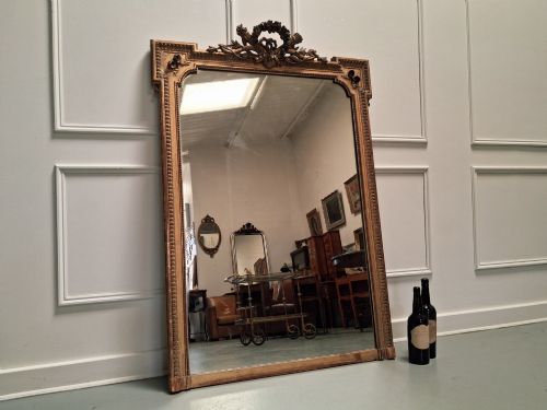ANTIQUE FRENCH MIRROR C1880 - ADDITIONAL PHOTO 5