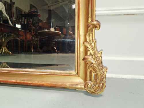 ANTIQUE FRENCH ROCOCO MIRROR C1880 - ADDITIONAL PHOTO 2