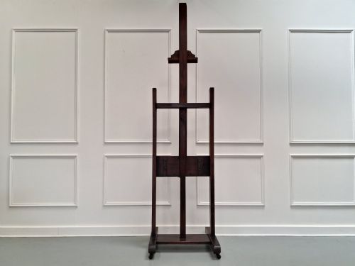 BEAUTIFUL FRENCH PITCH PINE EASEL C1900