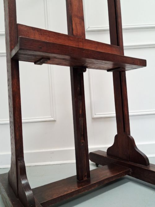 BEAUTIFUL FRENCH OAK ANTIQUE EASEL C1900 - ADDITIONAL PHOTO 3