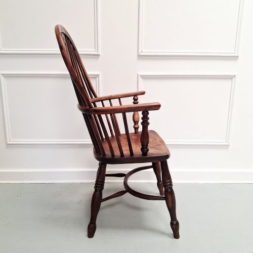 Mid 19th century Windsor chair stamped J SPENCER