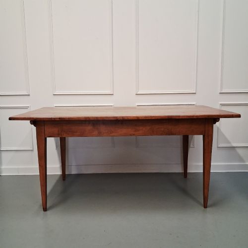 Rare Antique Satin Birch Farmhouse Table C1870