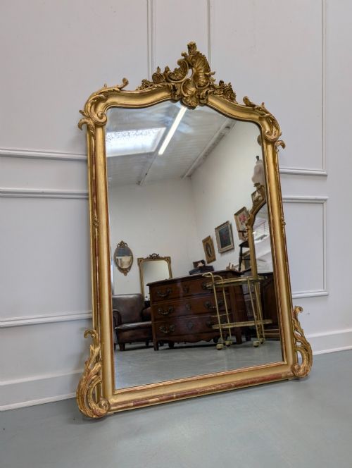 Antique French Gilded Mirror C1890