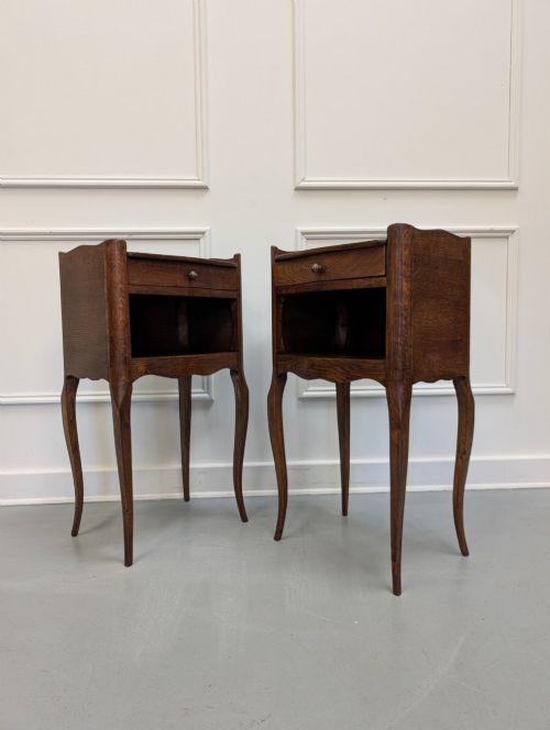French Oak Bedside Tables C1930