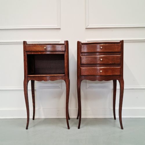 French Oak Bedside Tables C1930