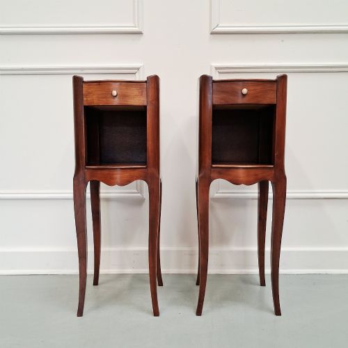 French Cherry Bedside Tables c1930