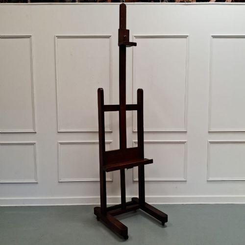 Antique French Oak Easel C1890
