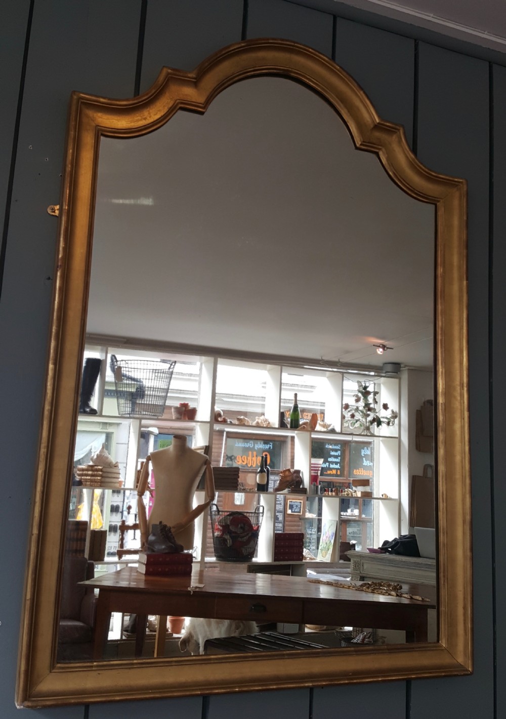 Fab Antique French Gilded Mirror C1900