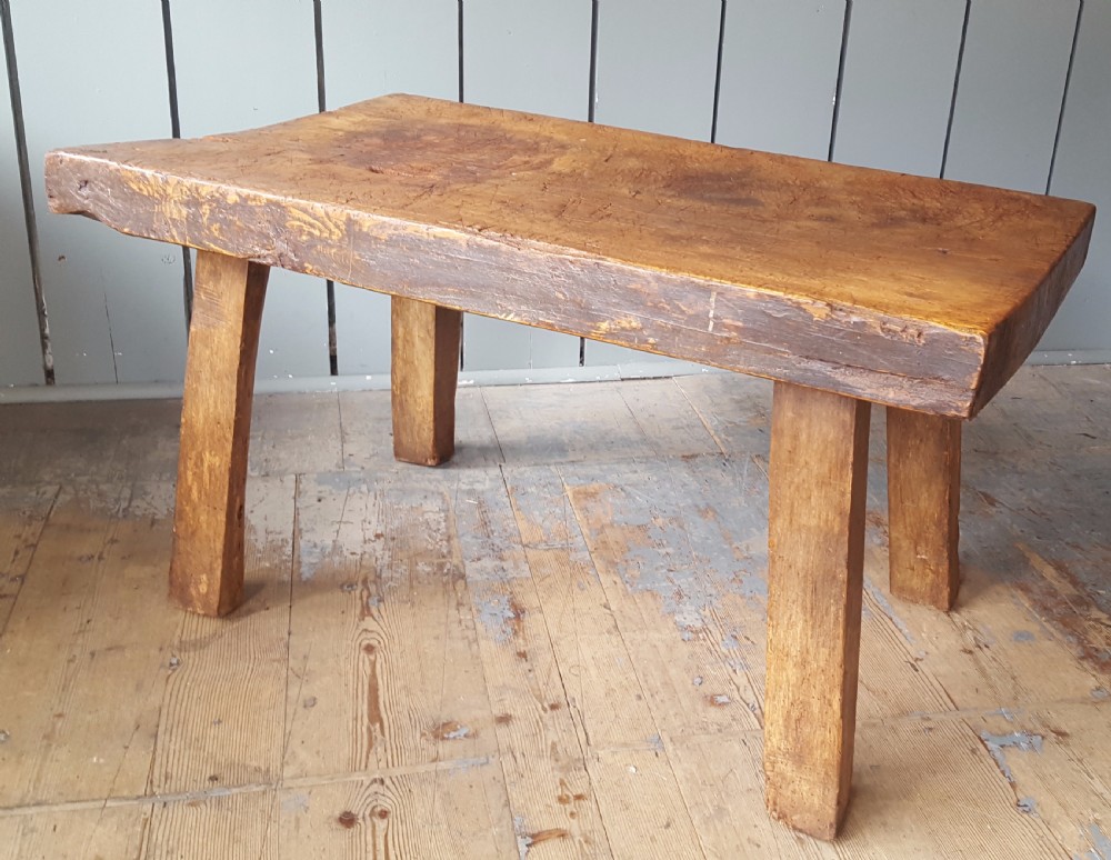 Early Oak Rustic French Table C1850