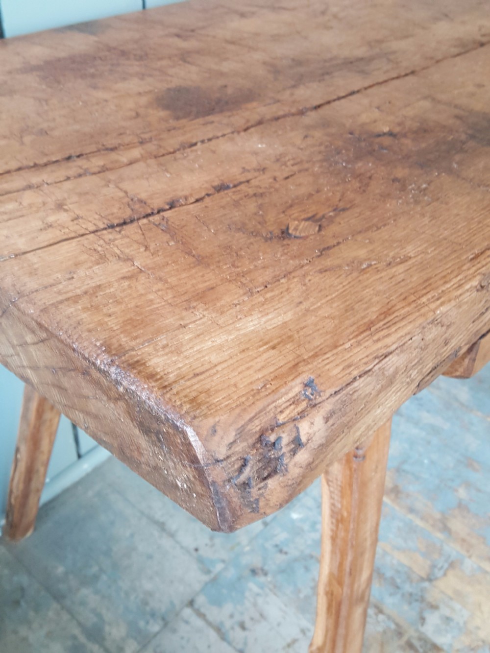 Large Early Rustic French Table C1850 View II