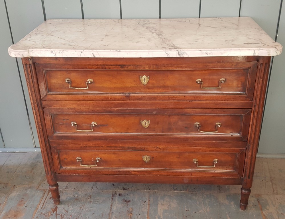 Antique Early French Walnut Chest C1780