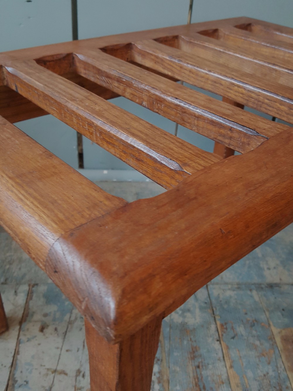 Pair of Oak Luggage Racks C1910 View III