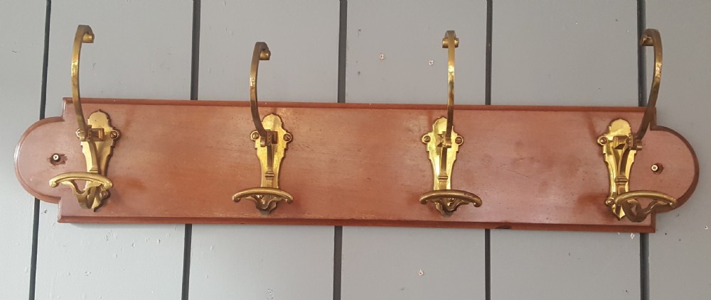 Antique French Brass Hooks C1900 View II