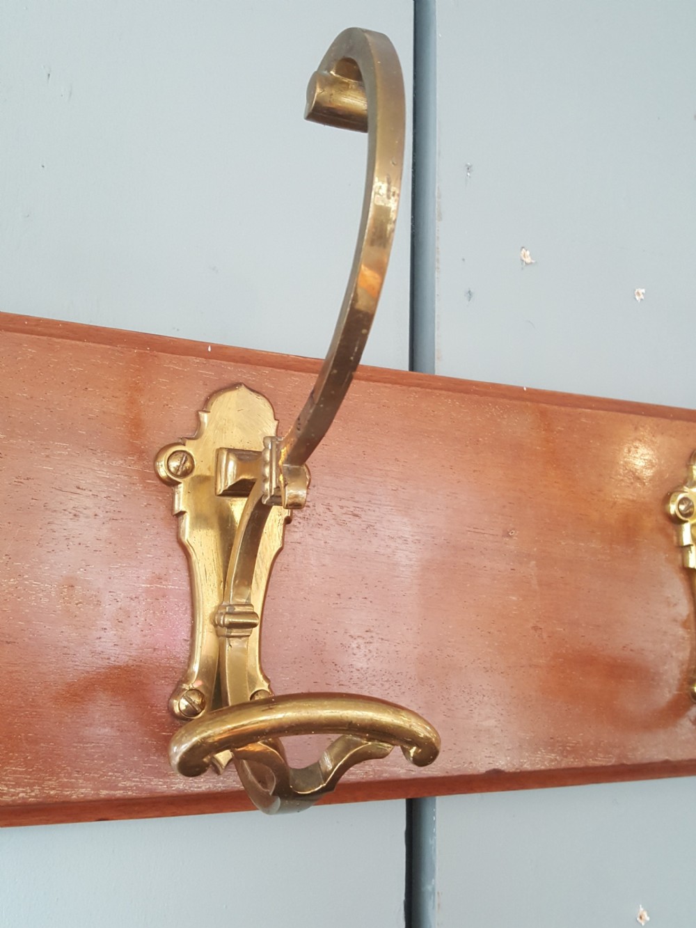 Antique French Brass Hooks C1900 View III