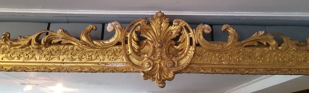 Antique Large French Gilded Mirror View II