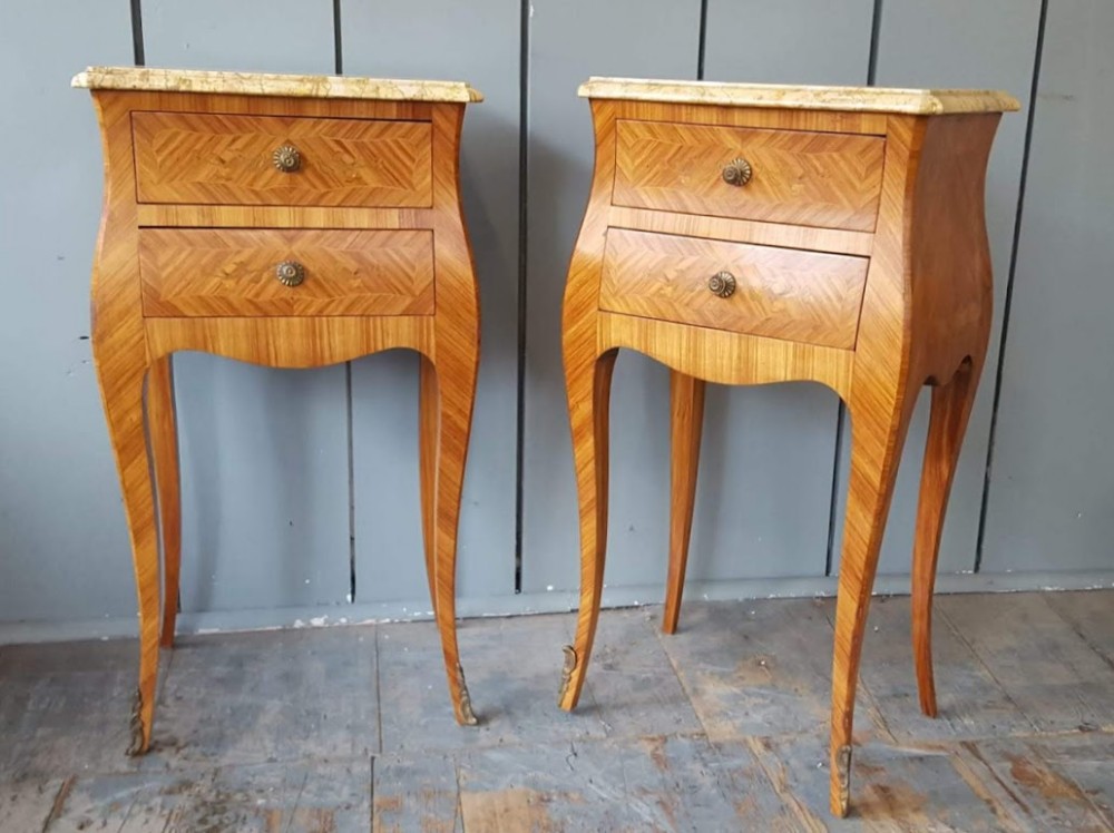 French Pair of Bedside Cabinets C1930