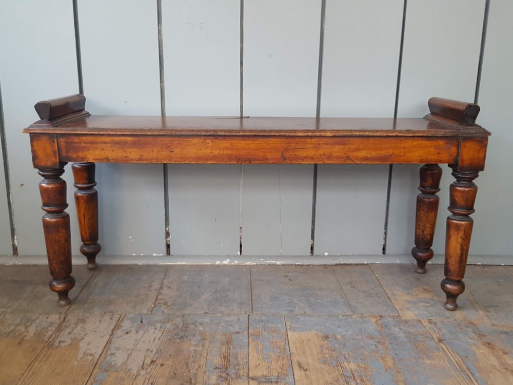 Beautiful Antique Mahogany Window Seat C1870