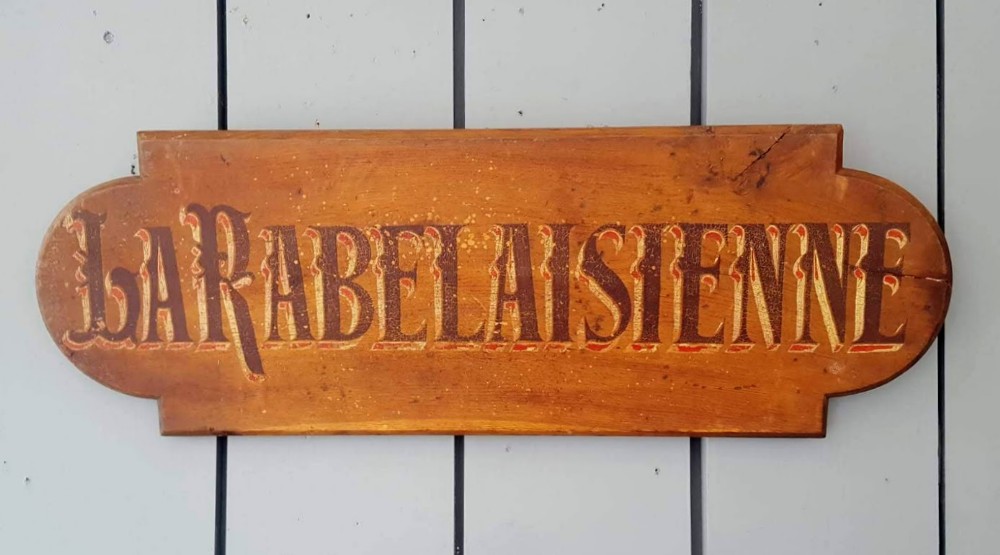 Antique French Painted Sign C1900