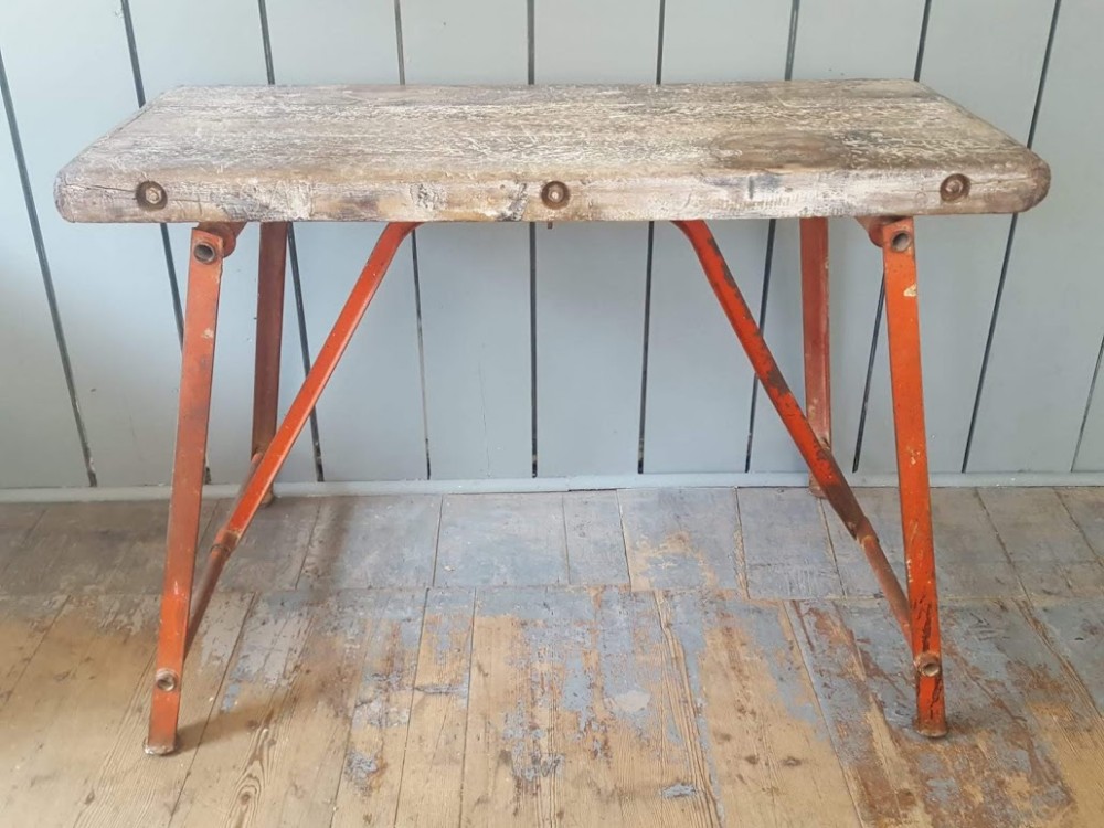 Striking Industrial Console Table C1920