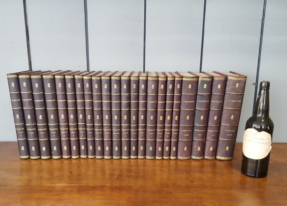 Decorative Run of Fine Leather Bound French Books View II