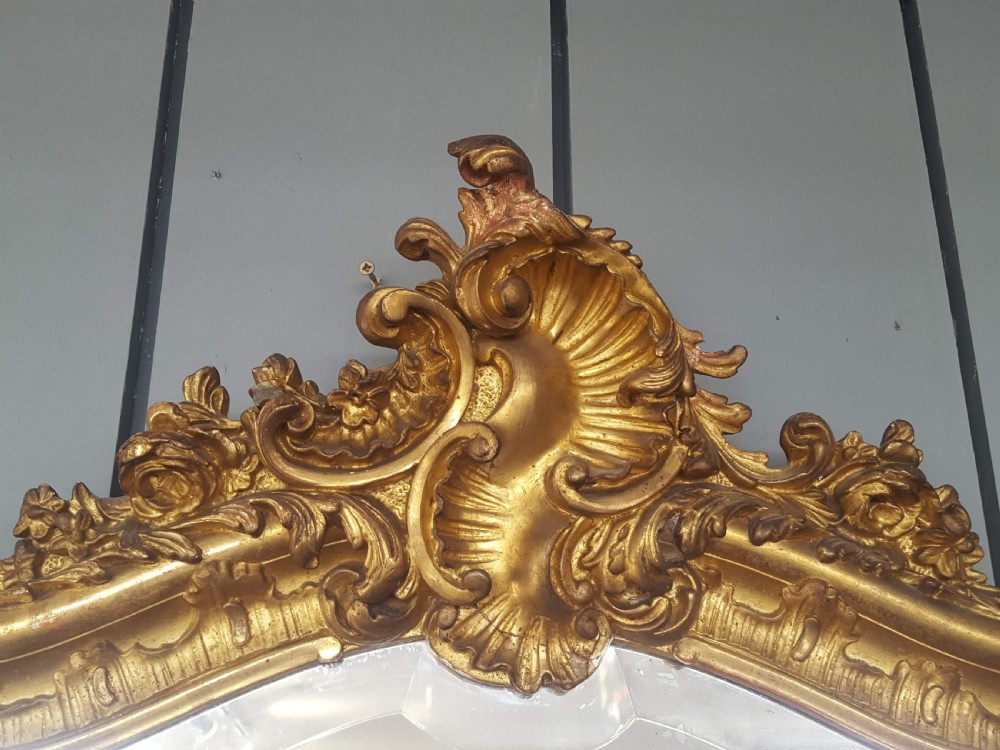 Beautiful French Gilded Mirror C1870 View II