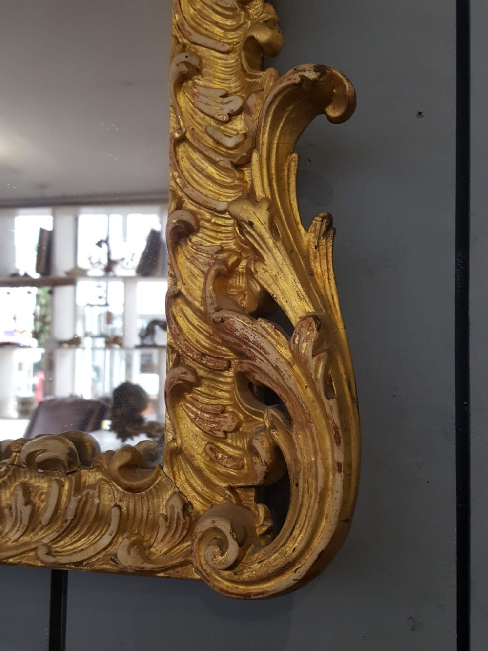 Exquisite French Gilded Mirror C1850 View III