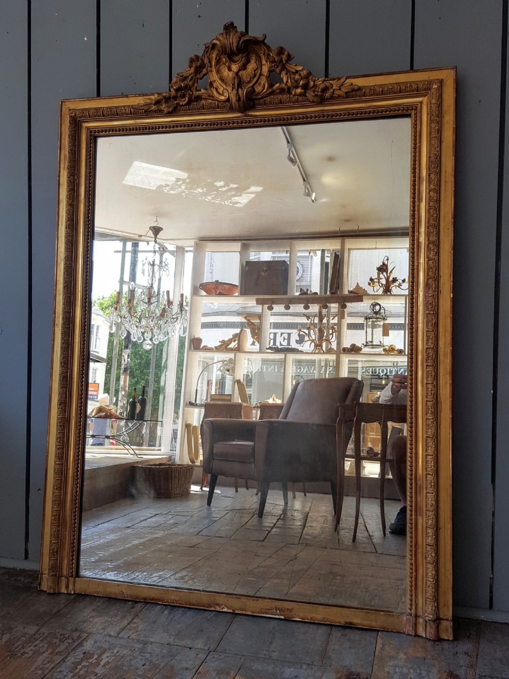 Antique French Gilded Mirror C1870