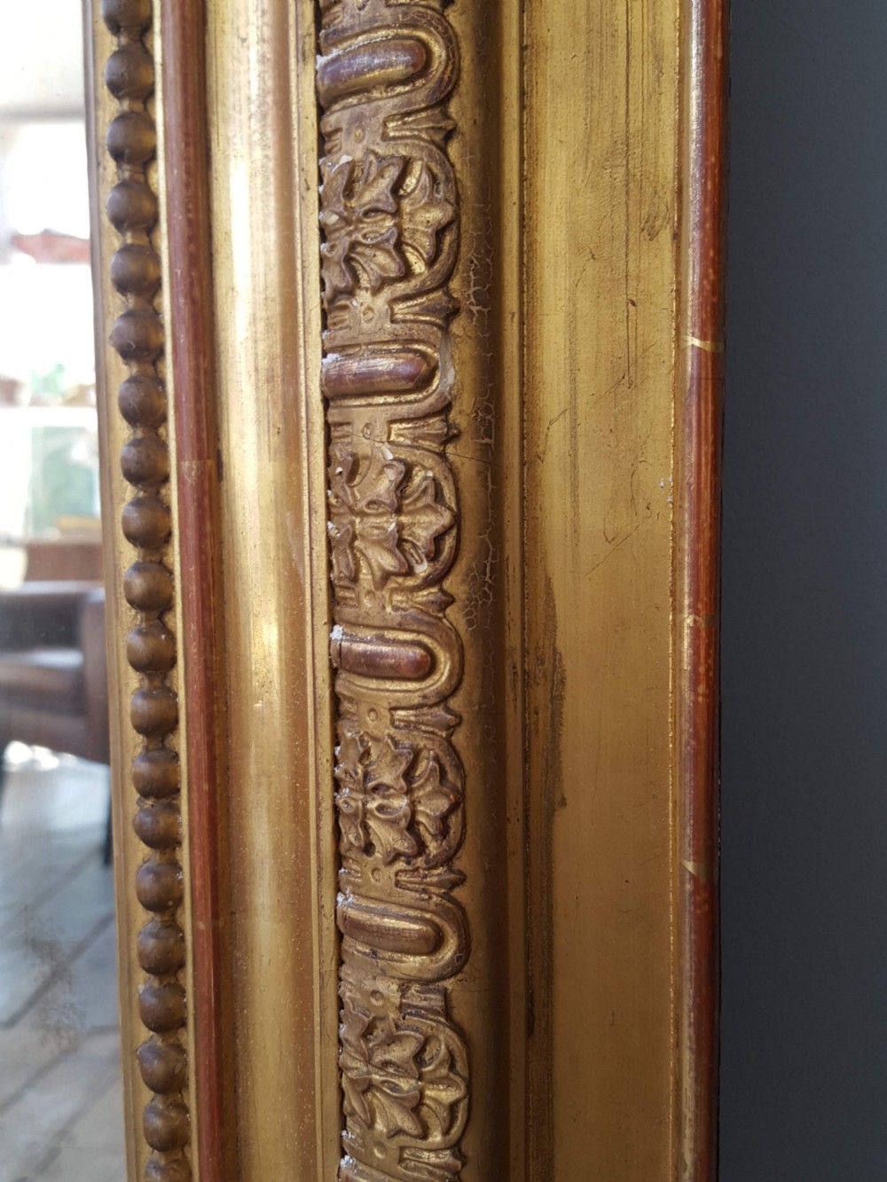 Antique French Gilded Mirror C1870 View II