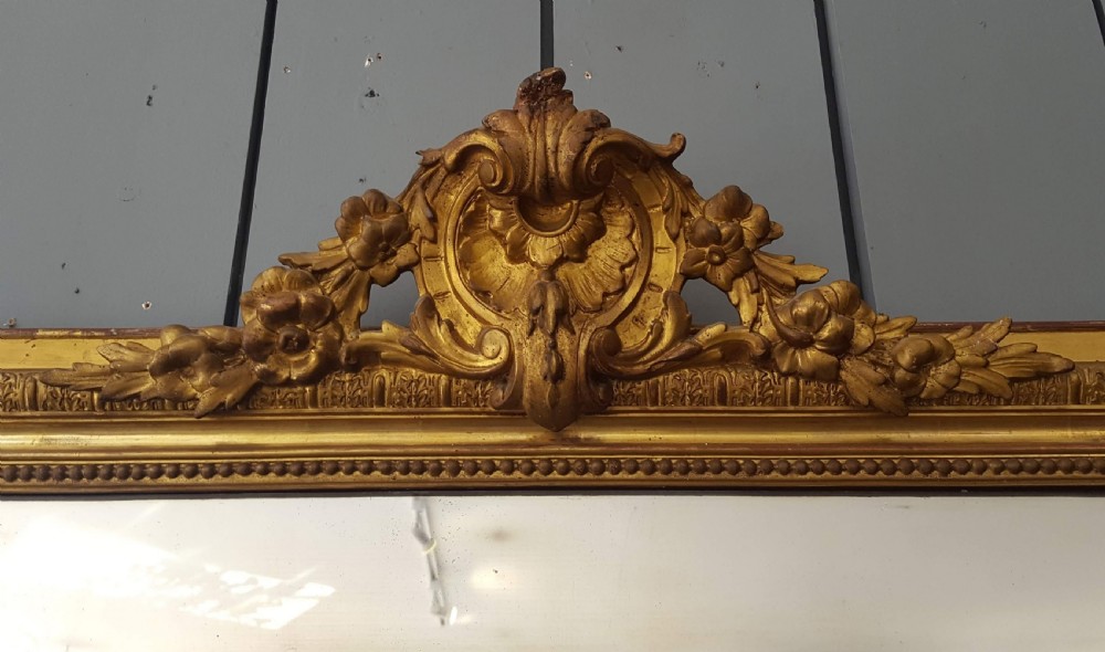 Antique French Gilded Mirror C1870 View IV