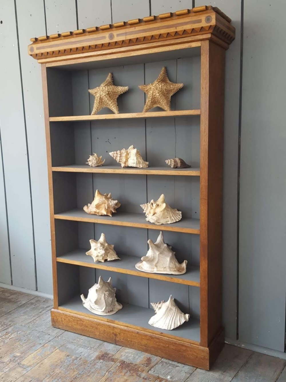 Tall Antique Oak Bookcase C1890