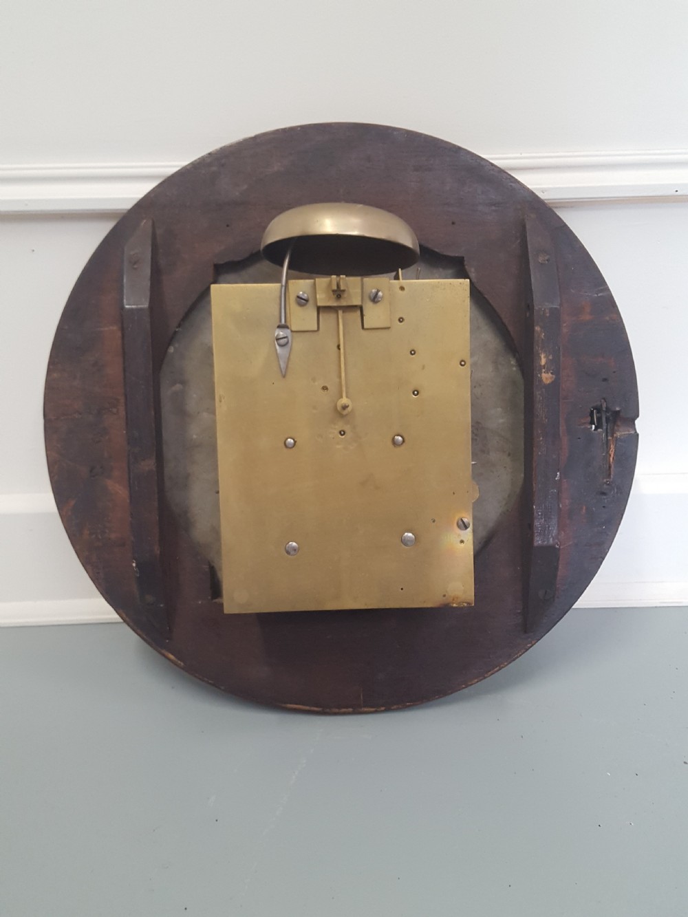 Antique Double Fusee Wall Clock C1860 View IV