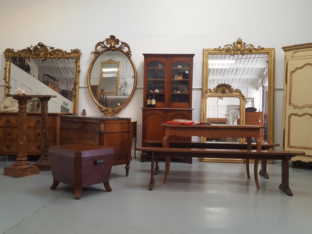 Tall French Antique Mirror c1850 View X