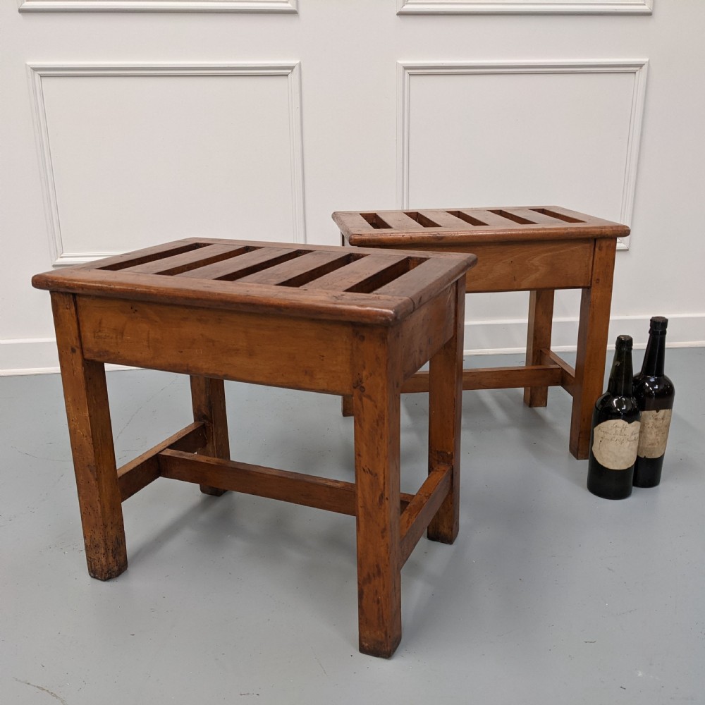 Pair of Luggage Racks c1900 View III