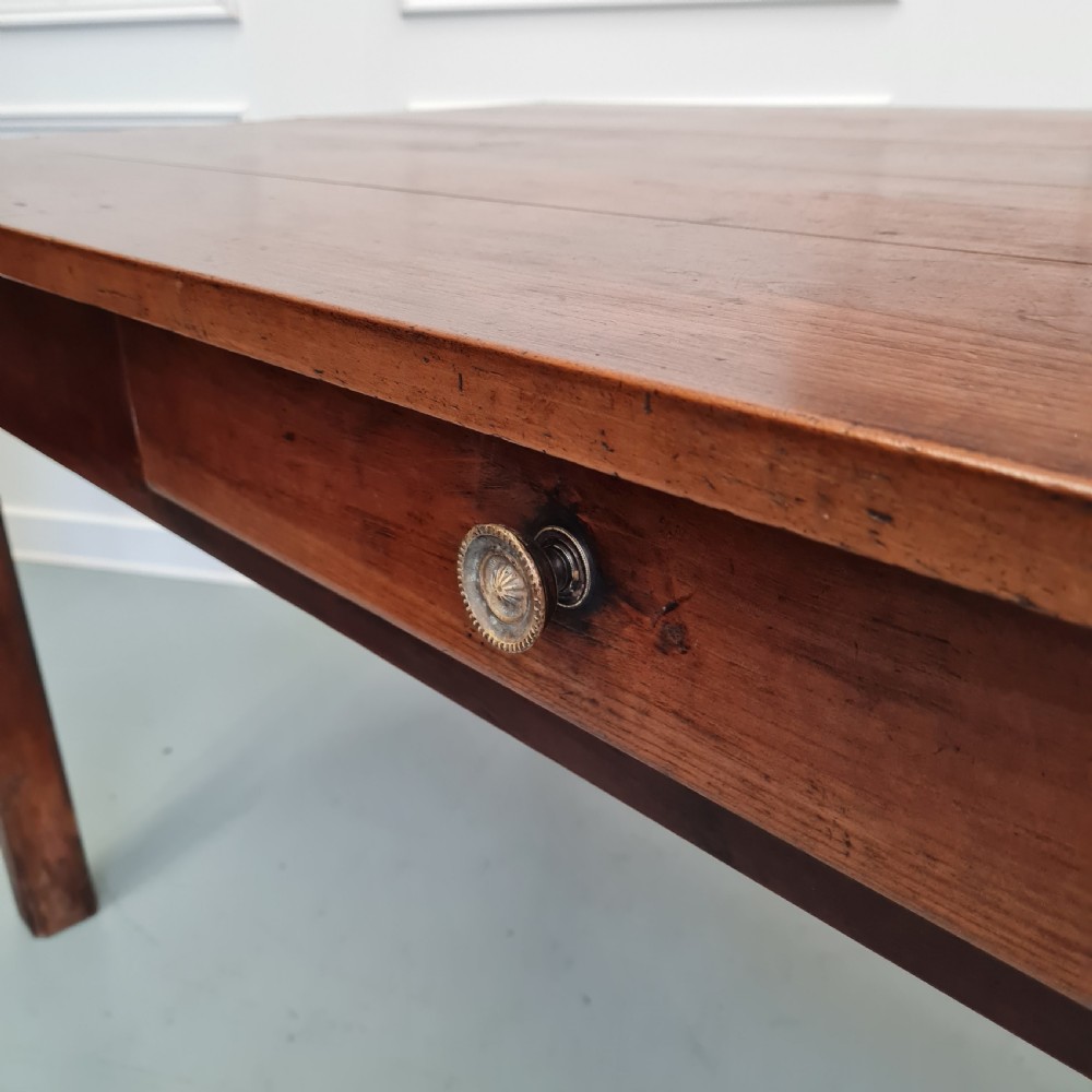 Beautiful Country Farmhouse Cherry Wood Table C1850 View II