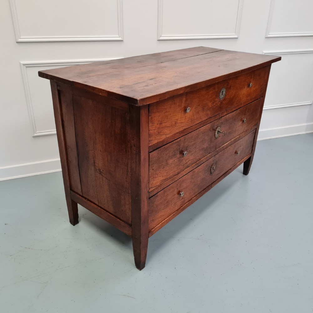 Early Antique French Walnut Chest Commode C1800 View III