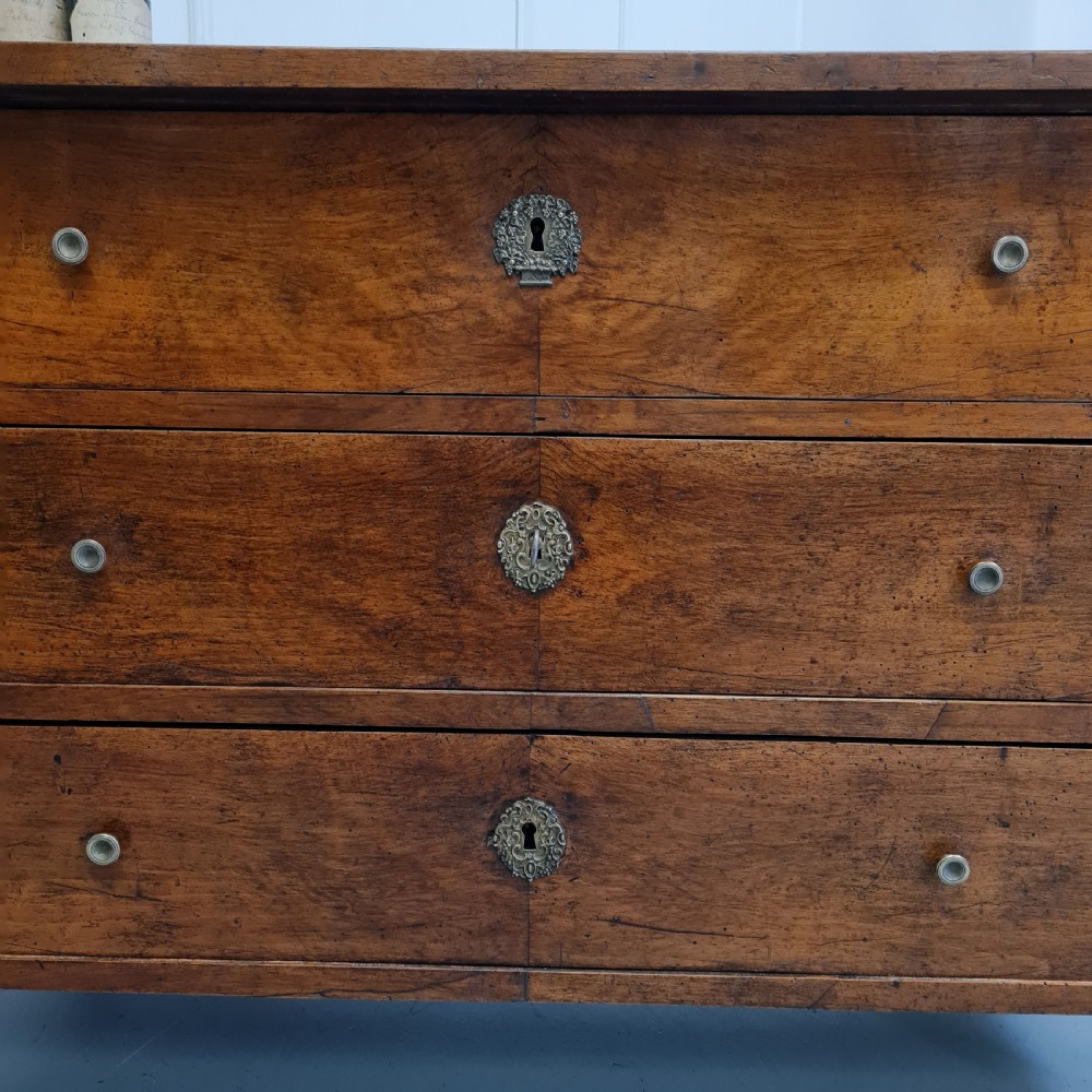 Early Antique French Walnut Chest Commode C1800 View VIII